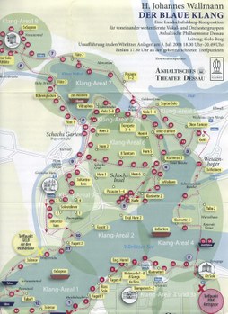 H.Johannes Wallmann: DER BLAUE KLANG - Landschaftsklang-Komposition im "Garten der Aufklärung" - Wörlitzer Anlagen (2004) Mitteldeutsche Zeitung, 9.7. 2004: "Blauer Klang" begeisterte das Publikum in Wörlitz" H.Johannes Wallmann: DER BLAUE KLANG - Landschaftsklang-Komposition im "Garten der Aufklärung" - Wörlitzer Anlagen (2004) Mitteldeutsche Zeitung, 9.7. 2004: "Blauer Klang" begeisterte das Publikum in Wörlitz"