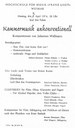 "Kammermusik unkonventionell", Examenskonzert 1974