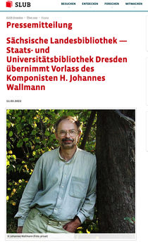 Presse-Erklärung der SLUB Dresden