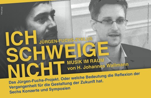 "Das macht ein Meisterwerk aus." - neue musikzeitung (11/2014) zu: H. Johannes Wallmann: ICH-SCHWEIGE-NICHT- Musik im Raum mit Texten von Jürgen Fuchs über Alexander Solschenizyn bis Edward Snowden und Foto-Projektionen von Harald Hauswald / gefördert durch die Kulturstiftung des Bundes und den Freistaat Thüringen / Kooperation u.a. mit MDR-Kultur  